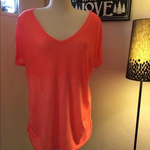 Lane Bryant Variegated Bright Orange T Shirt